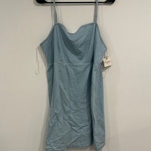 Casual Light Blue Denim Dress